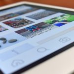 Display mit Instagram-App