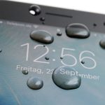 iPhone 7 Plus mit Wassertropfen