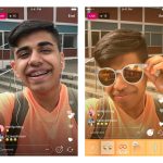 Gesichtsfilter Instagram Live-Videos