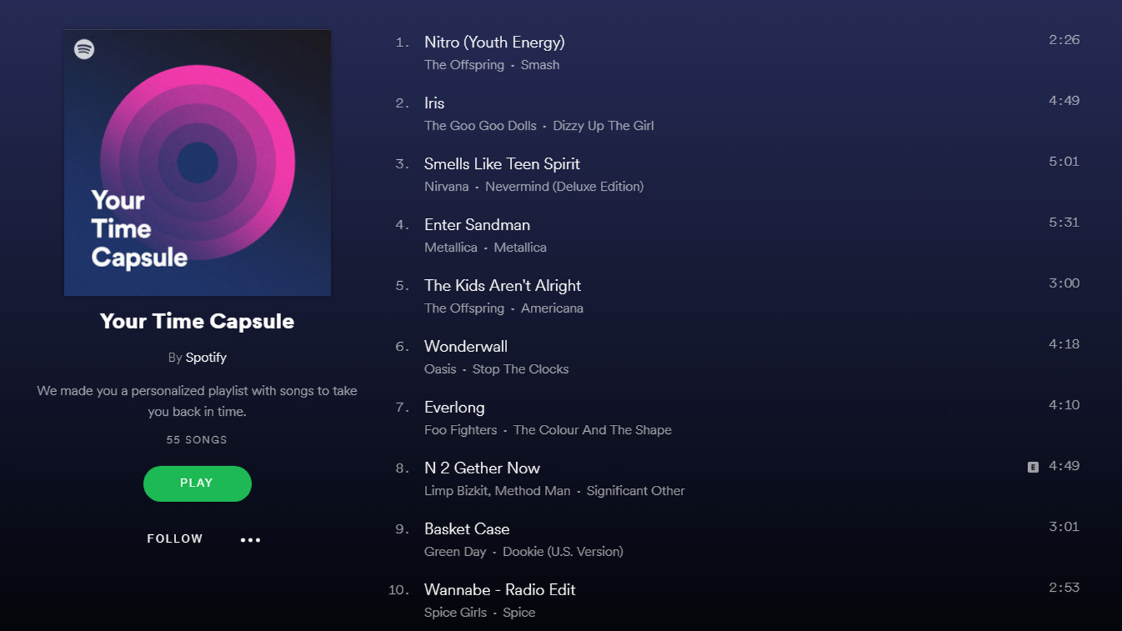 Deine Zeitkapsel Spotify lädt zur MusikZeitreise ein UPDATED