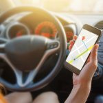 Smartphone mit Navigation per GPS