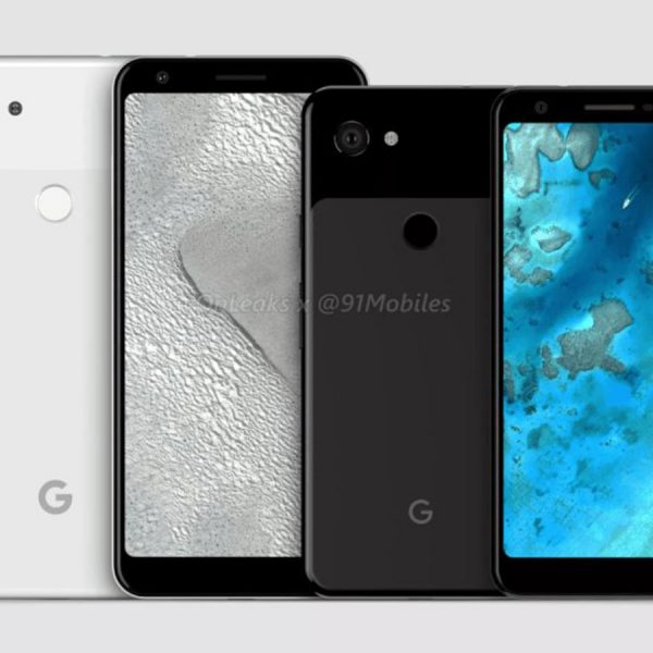 Google Pixel 3 Xl und XL Lite Renderfotos