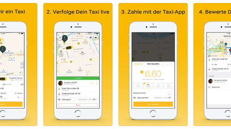 Taxi-App taxi.eu