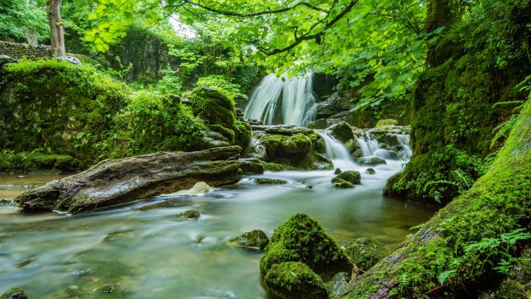 Wasserfall per Langzeitbelichtung als fließendes Gewässer darstellen