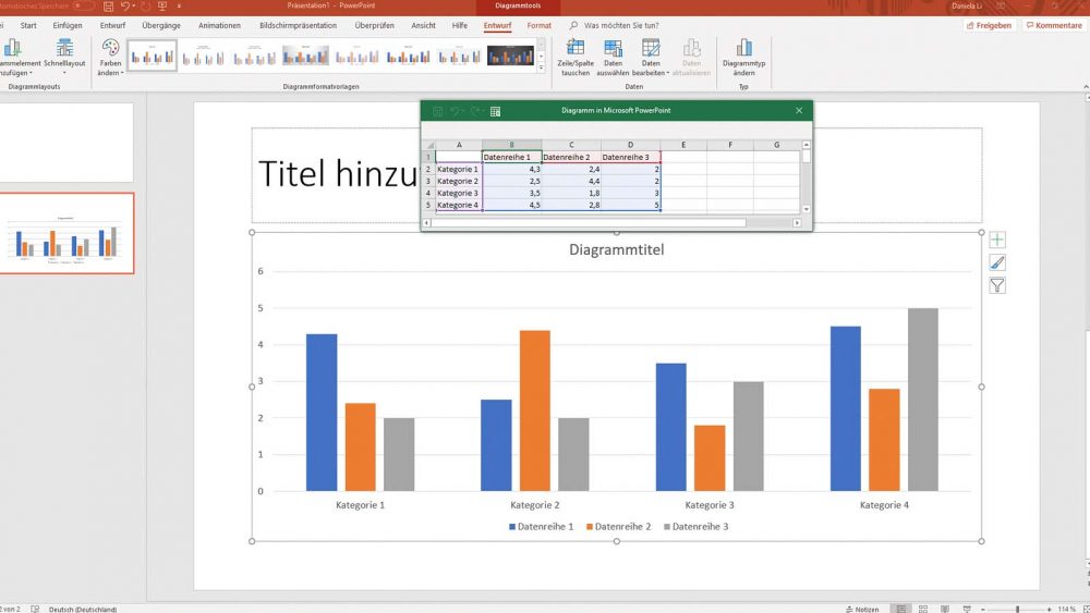 Powerpoint Ein Diagramm Erstellen Und Bearbeiten Updated