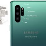 Note10 in grün mit angeblichem Kamera-Set-up