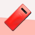 Samsung Galaxy Smartphone in rot