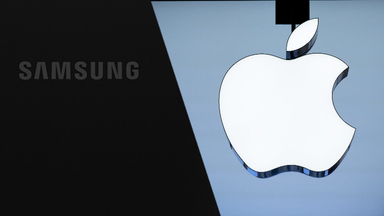 Logos Samsung und Apple