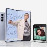 Produktfotos des Samsung Galaxy Z Fold5 und des Galaxy Z Flip5.