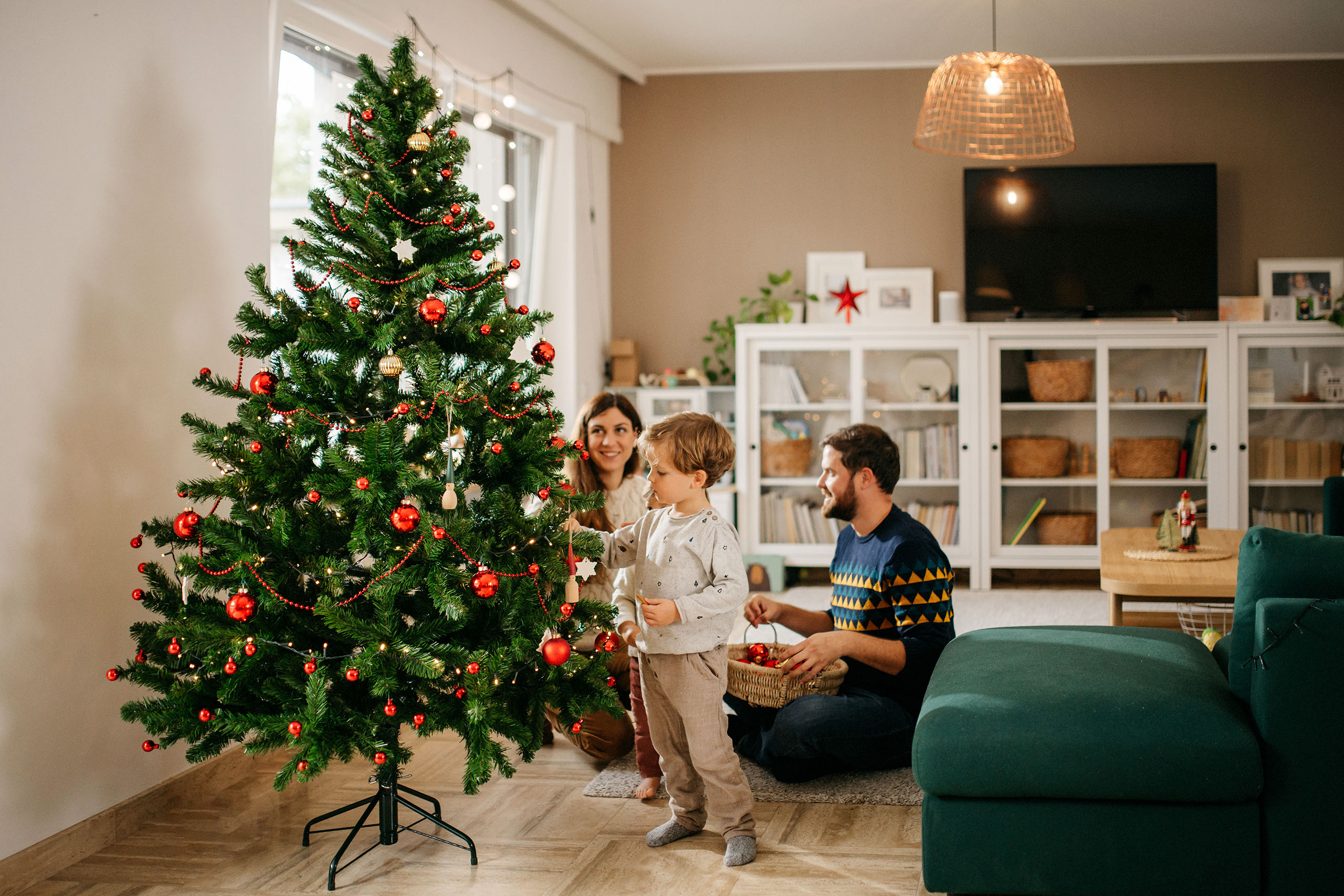 Weihnachtsb-ume-mit-Beleuchtung-die-All-in-One-Tanne